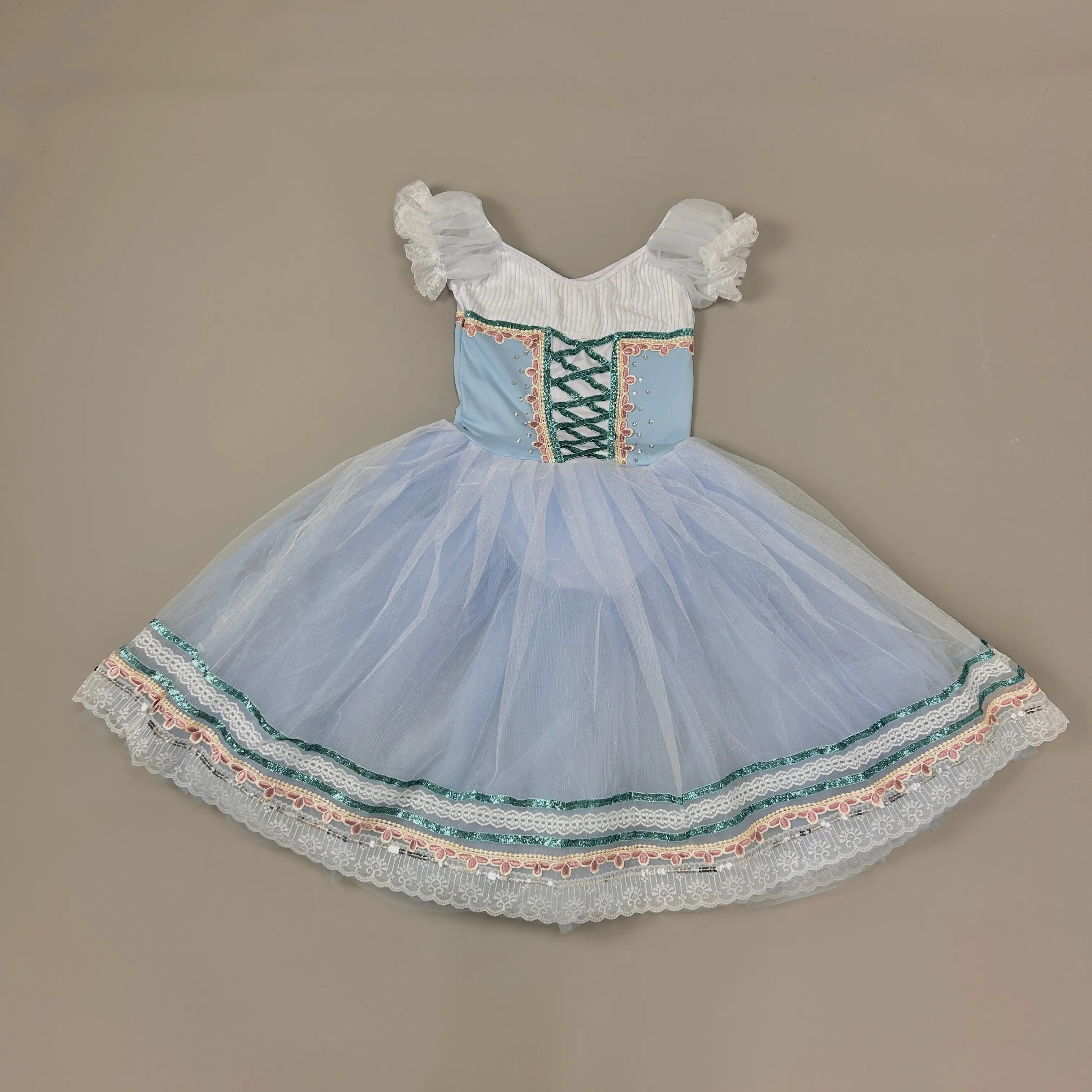 Robe de Ballet Professionnelle pour Adulte et Enfant, Tutu Romantique, Costumes de Spectacle de brev, Ballerine Giselle