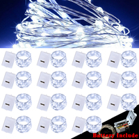 Include Battery Mini Fairy LED Copper Wire String Light 3 Modes Christmas Wedding Garland Home Party Outdoor Garden Decoration