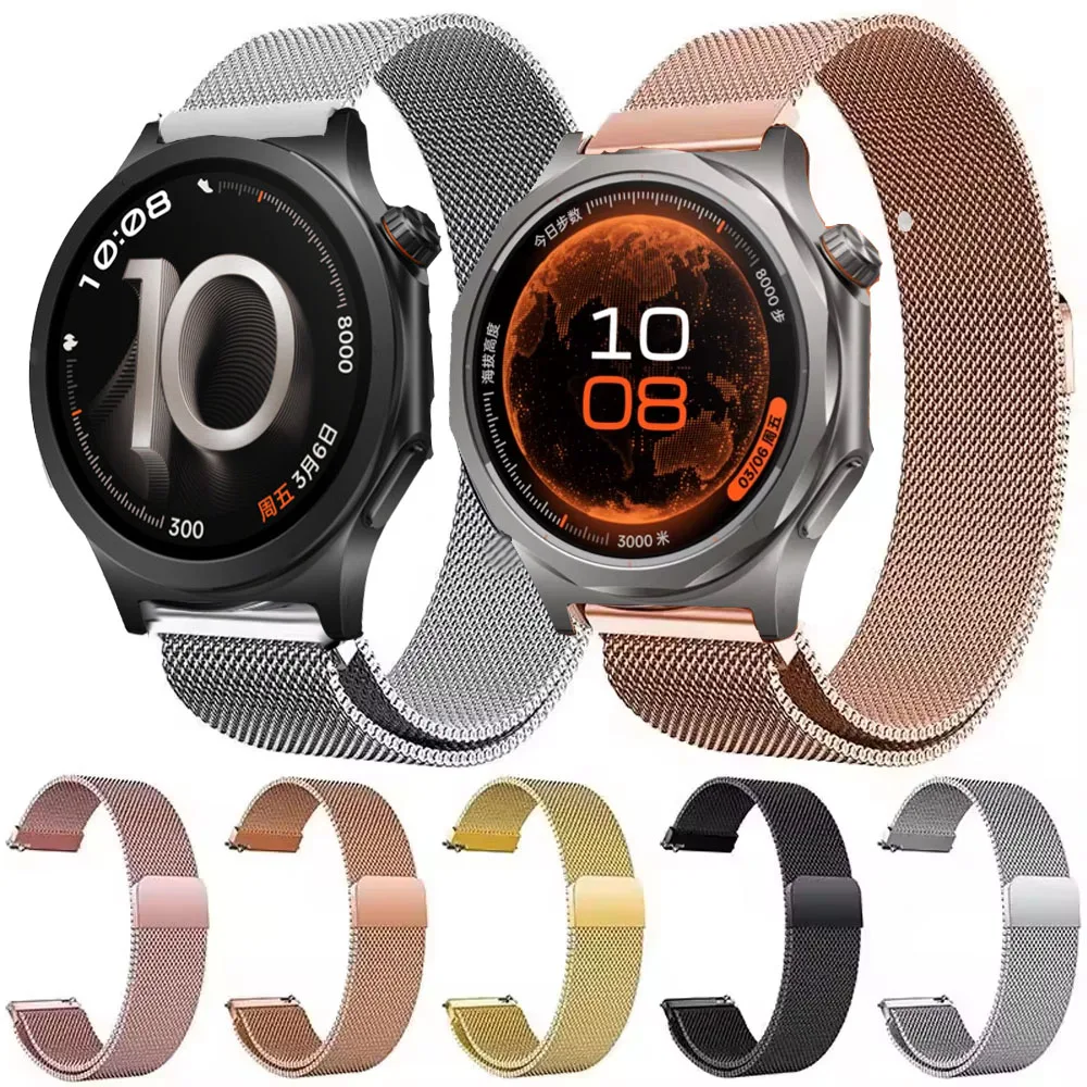 22mm Milanese Loop Armband für Oppo Watch X3 X X2 4 Pro/S Metall-Armband für OnePlus Watch 46mm/3 2 2R/OnePlus Lite Magnetband