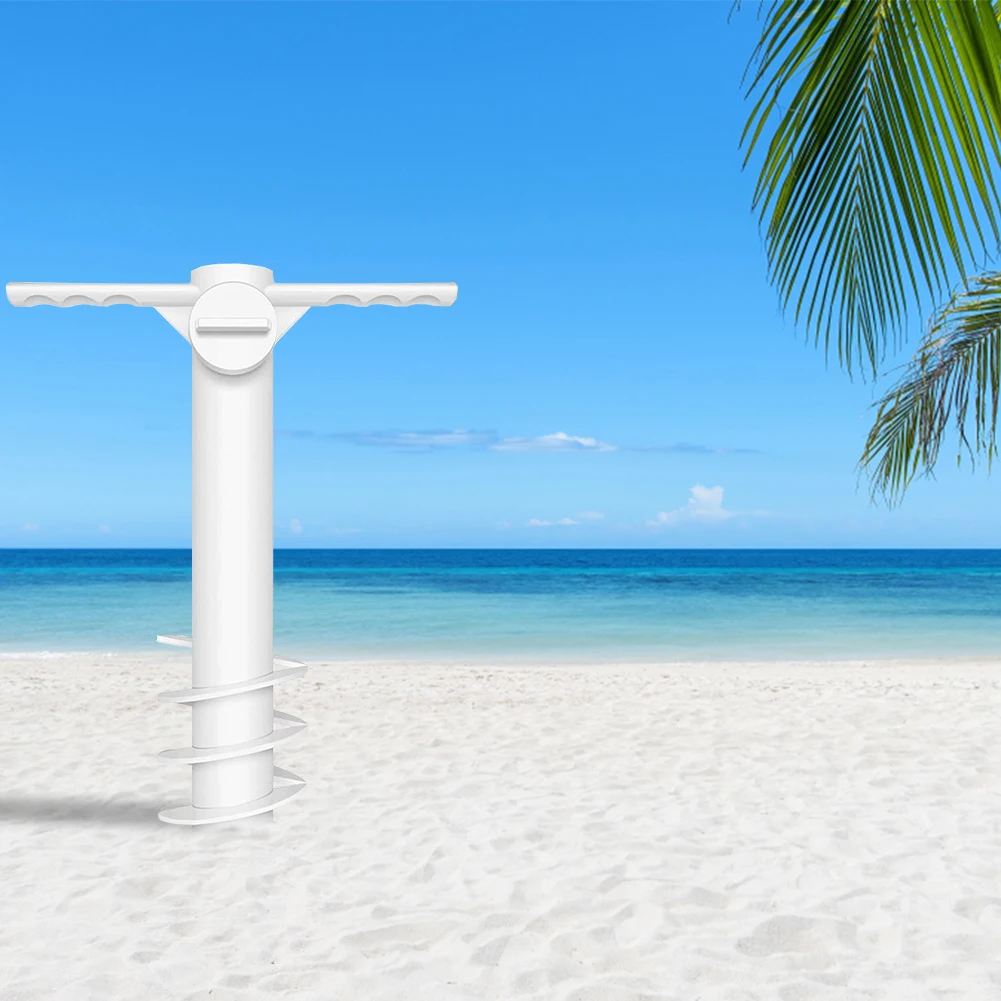 3/5 Spin Beach Umbrella Stand Windproof Inserts Spiral Umbrella Plug Equipment Umbrella Ground Anchor Outdoor Travel Accessories