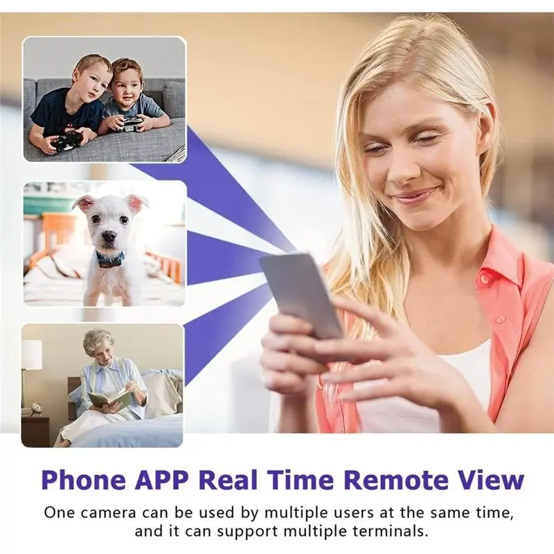 X6 Camera Indoor Camera Wireless With Remote Smartphone Monitoring, Mini Cameras, Home Security Cameras