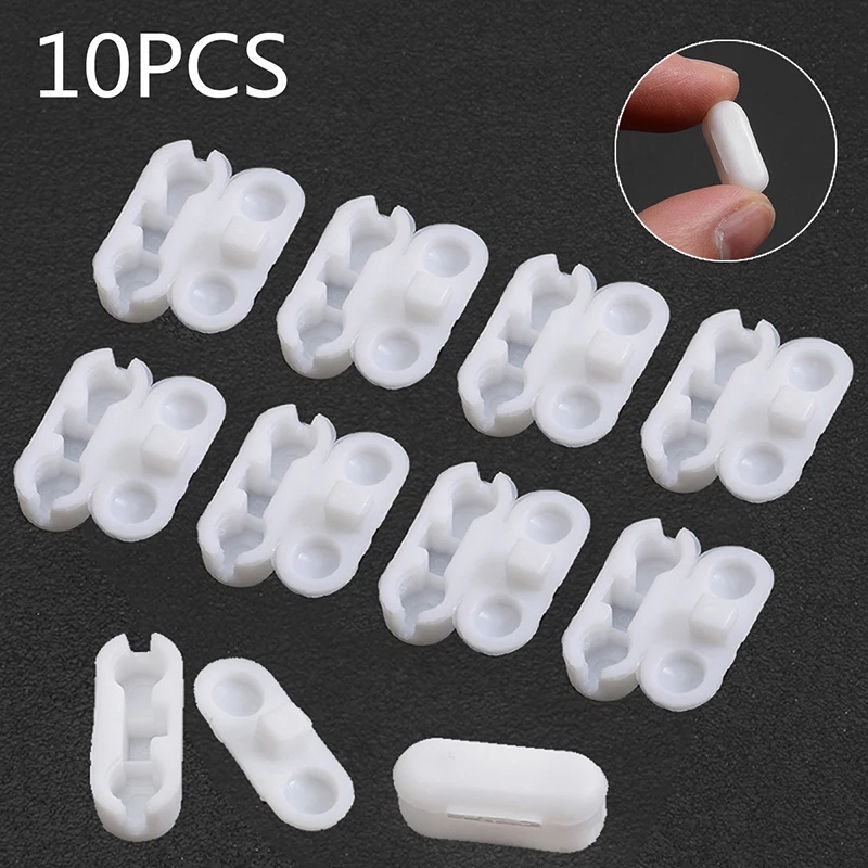 10pcs Plastic Roller Blinds Pull Cord Connector Curtain Chain for Vertical Joiners Spare Tool Replacement