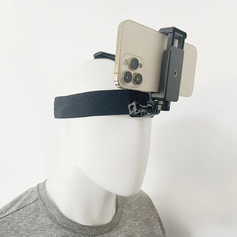 

Hot Sales POV Video Live Streaming Video Clip Mobile Phone Headband Buckle Headband Fixed Shooting Bracket