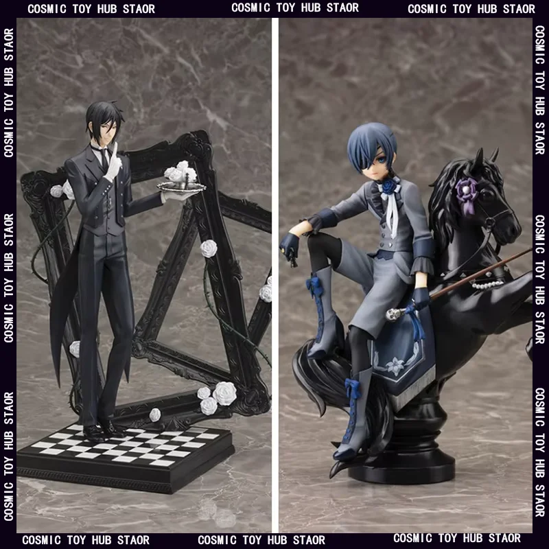 

Hot 18/25cm Black Butler Charles Van Domhaiwichard Young Master Butler Pvc Action Doll Collection Model Boy Birthday Gift Toy