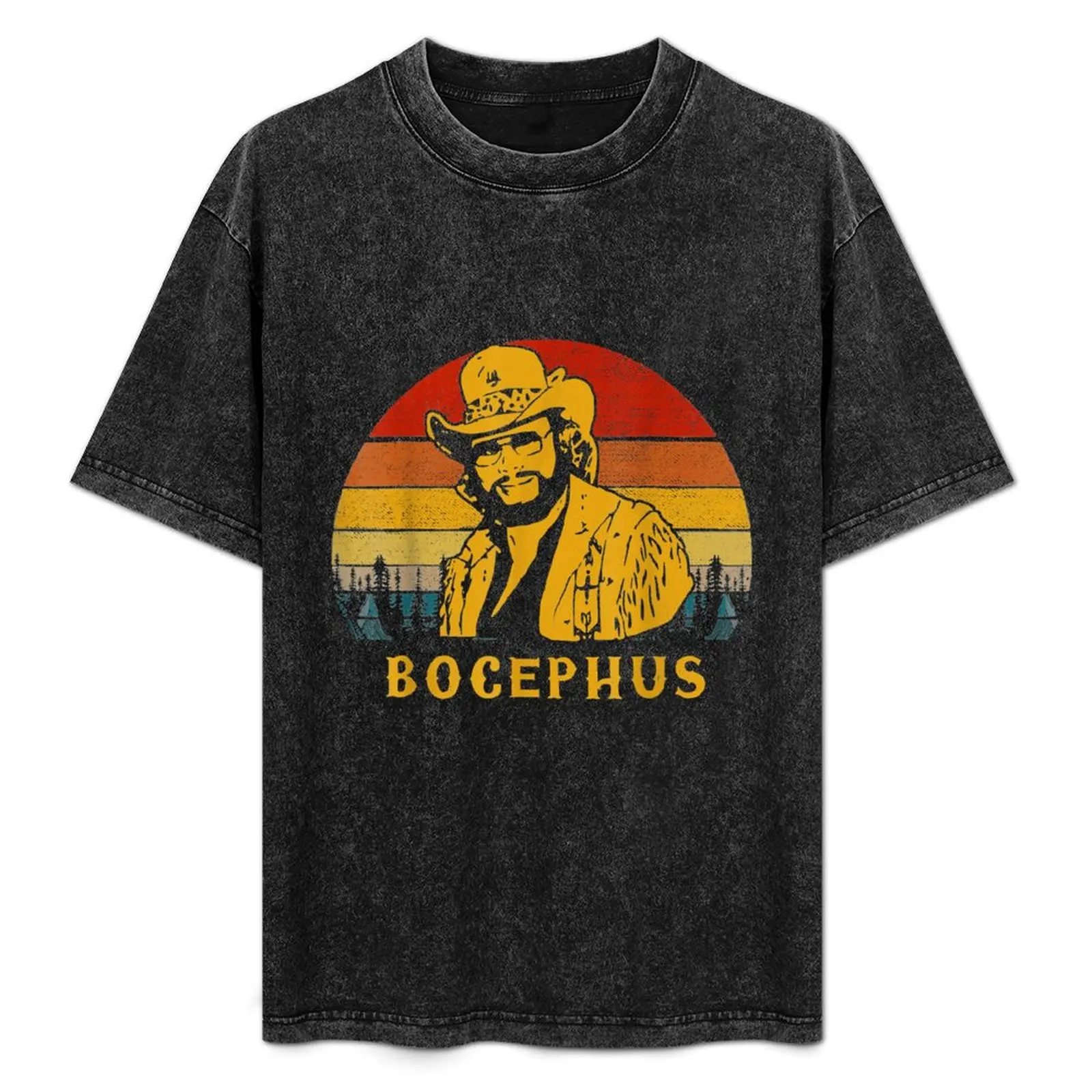 

Vintage Bocephus, Hank Jr Distressed WIlliams Funny Tee T-Shirt Halloween Casual T-Shirt