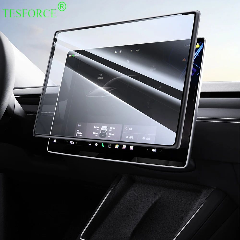 

For Tesla Model Y Juniper All-in-One Tempered Glass Center Control Screen Protector Model 3 Highland Rear Screen Film Protection