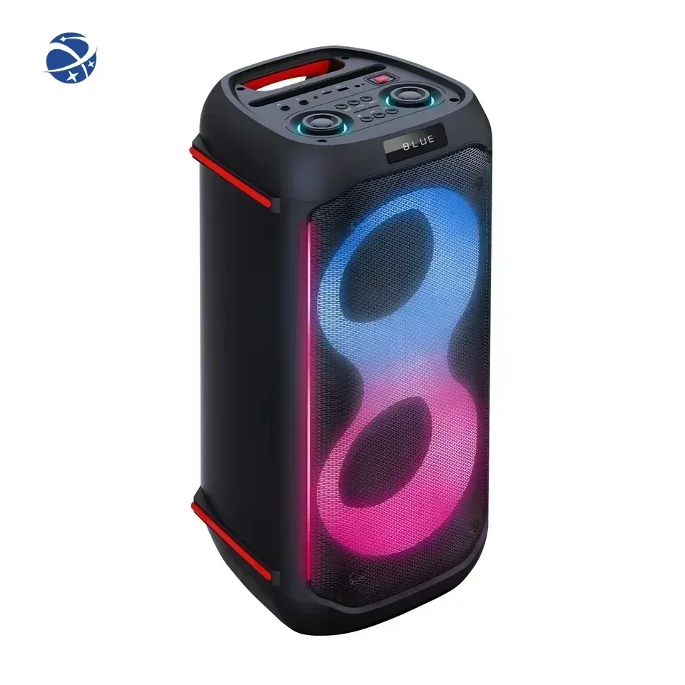 

Party Box 710 New Dual 6.5inch High Power Blue tooth Speaker Wireless Microphone High Volume Audio 60W Portable Trolley Speaker