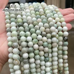 Natural Stone Green Maotian Jade Round Beads 4 6 8 10 12mm Pick Size For Jewelry Making Bracelet Necklace Accessories 15