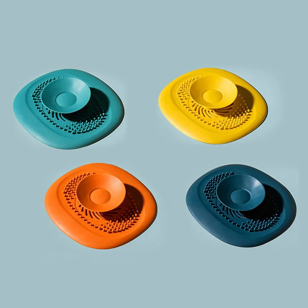 Upgrade Silikon Abfluss Stopper Küche Bad Anti-blocking Waschbecken Stecker Sieb Abtropffläche Boden Ablauf Haar Catcher Bad Werkzeug – Detail 11