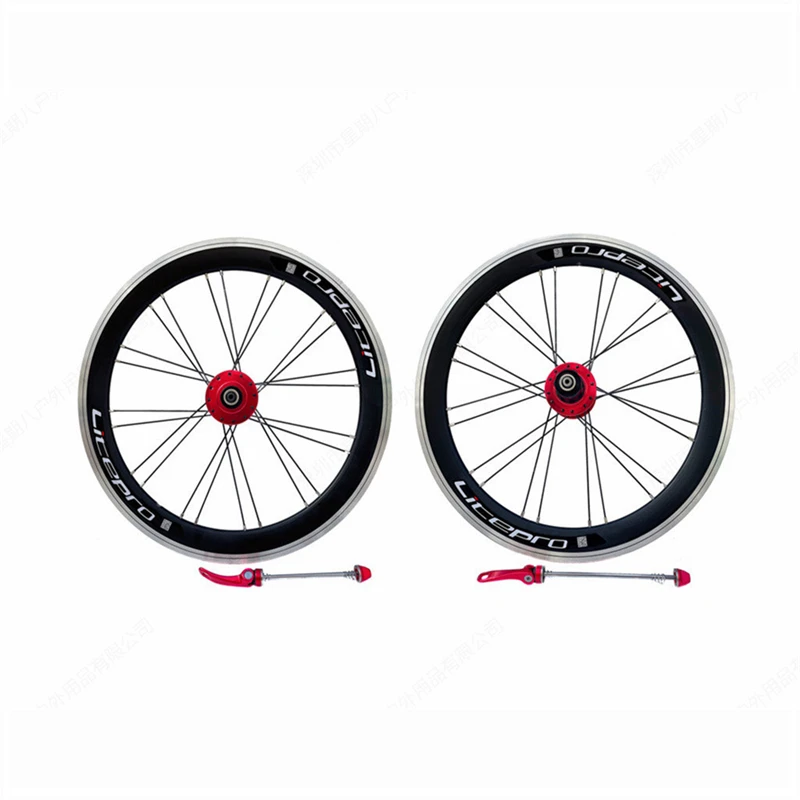 LITEPRO Folding Bike 406 Disc V Dual Purpose High Ring Wheel Set EIEIO P8 Modified Wheelset Bicycle Parts