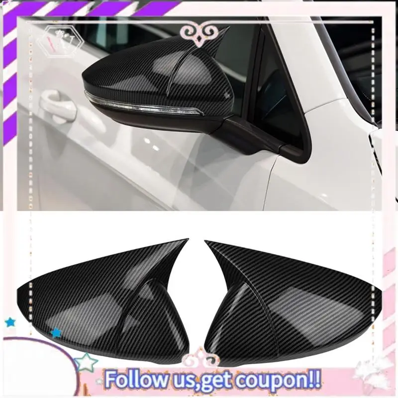 

Portable Rear View Side Mirror Cover Side Mirror Cap For Jetta / Jetta GLI 2019 2020 2021 2022 Parts Carbon Fiber