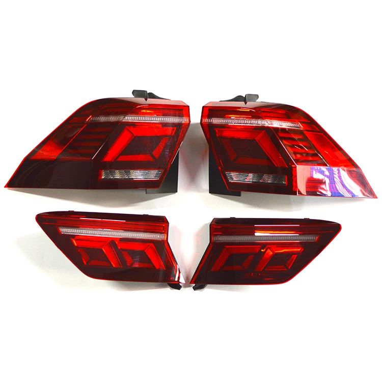 ضوء خلفي LED محدث الضوء الخلفي DRL + فرامل + توقف + إشارة لتيجوان الجديد في فولكس فاجن