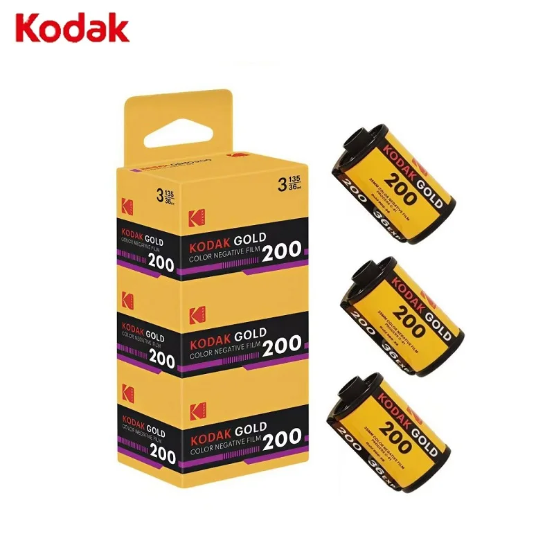 KODAK 36 Exposure Per Roll 35mm GOLD Film 200 1-10 Rolls For KODAK M35 M38 H35 F9 Fujifilm Film Camera (Expiration Date: 2027)
