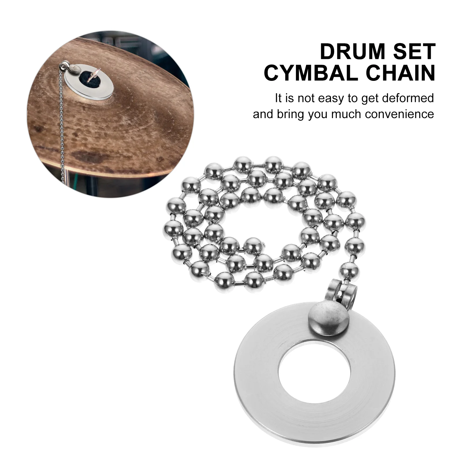 Cymbal Sustain Chain Sizzler Rattler for Jazz Drum Kit Accessories Extension Cymbals Crash