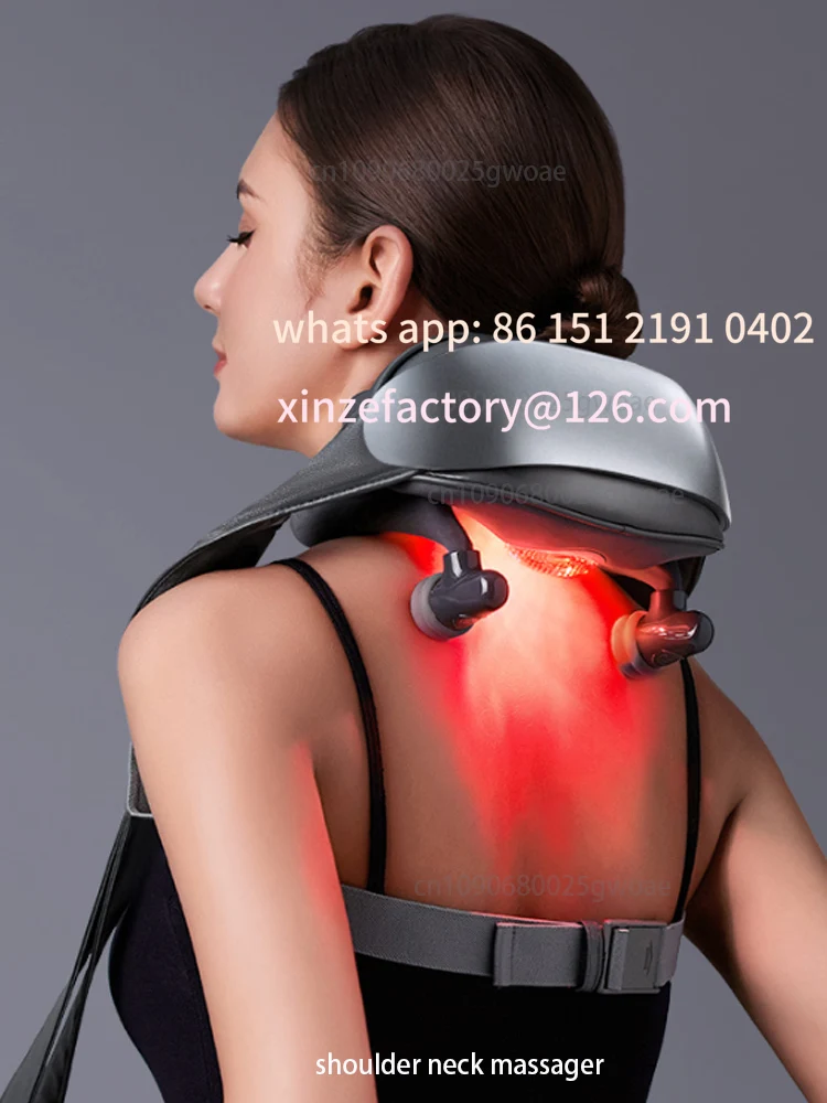 

Customizable Cervical Neck Massager Red Light Therapy Massager for neck Muscle Stimulator shoulder massager
