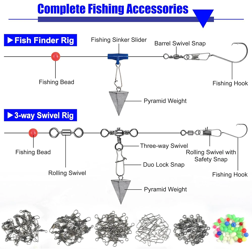 140 قطعة مجموعة أدوات الصيد الدوارة تشمل محمل كروي يدور الطقات برميل 3 طريقة الثلاثي قطب موصل مقاطع الخرز اكسسوارات