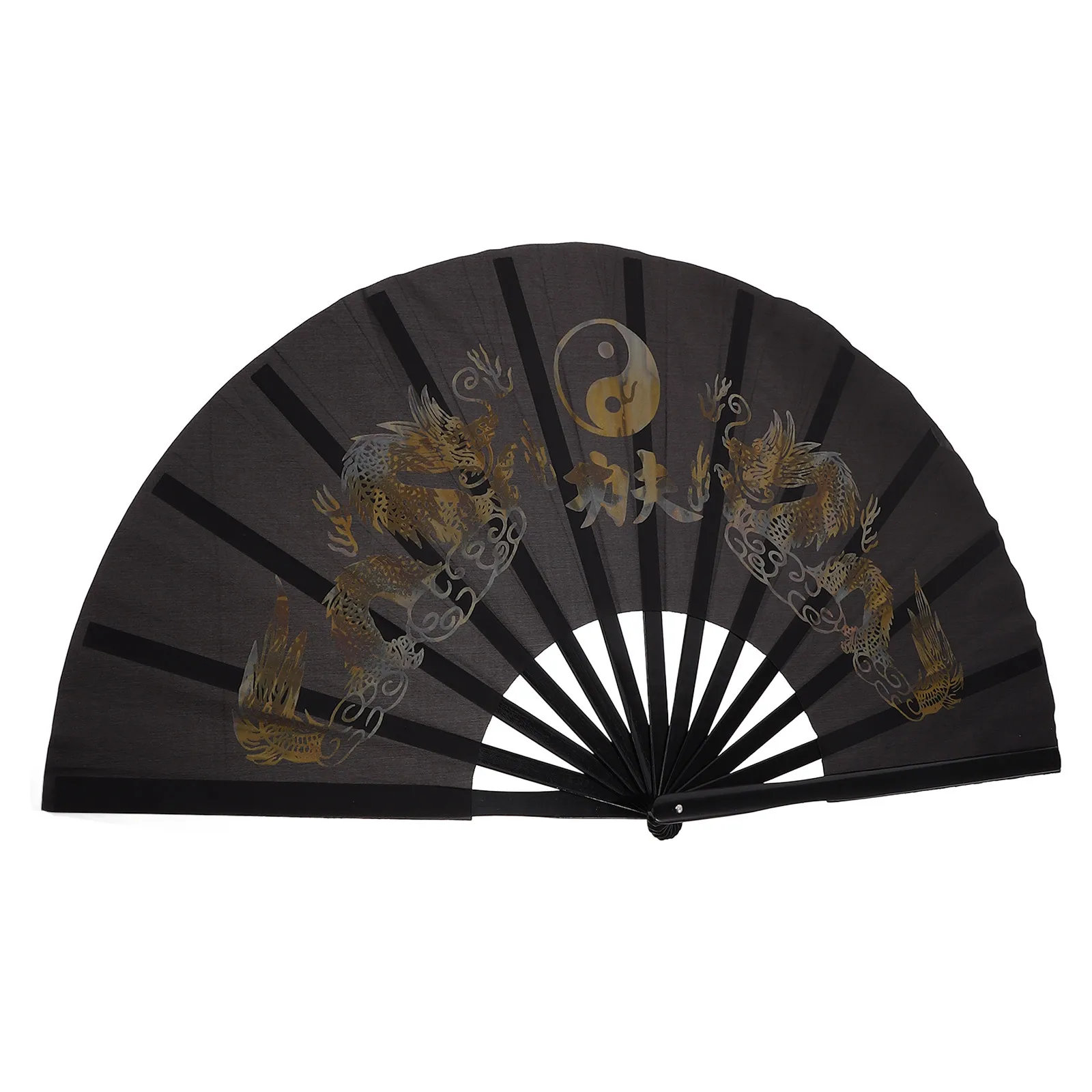 

Large Folding Hand Fan Tai Chi Martial Arts Performance Prop Cloth Fabric For Decorative Oriental Style Kung