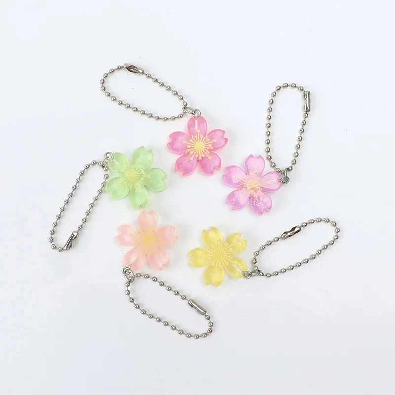 

1Pcs Flower Shoe Chain Decoration Girls Cute Cherry Blossom Charms Accessories Removable Women's Canvas Shoes Decoration