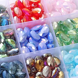 About 10Pcs Cut Transparent Crystal Beads Scattered Beads Handmade DIY Jewelry Bracelet Necklace Accessories Materials