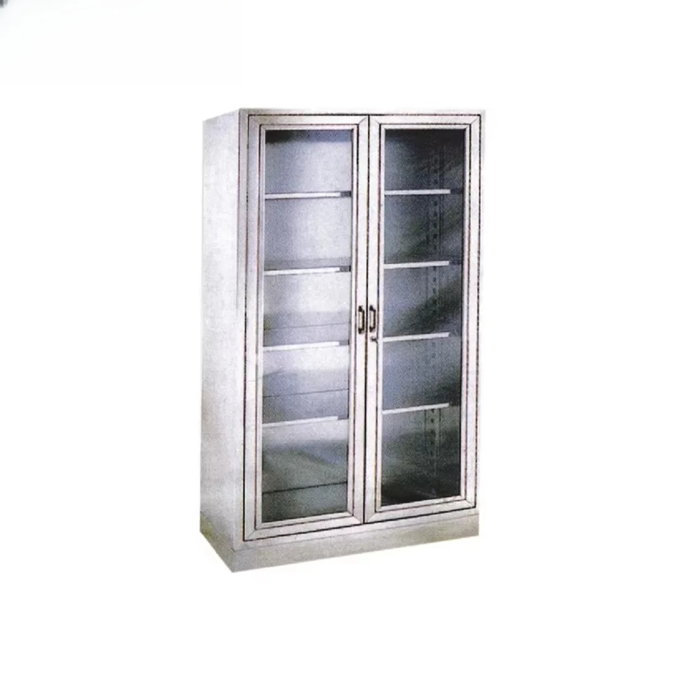

Hospital Furniture 5 Shelves Stainless Steel Double Door Instrument Cabinet