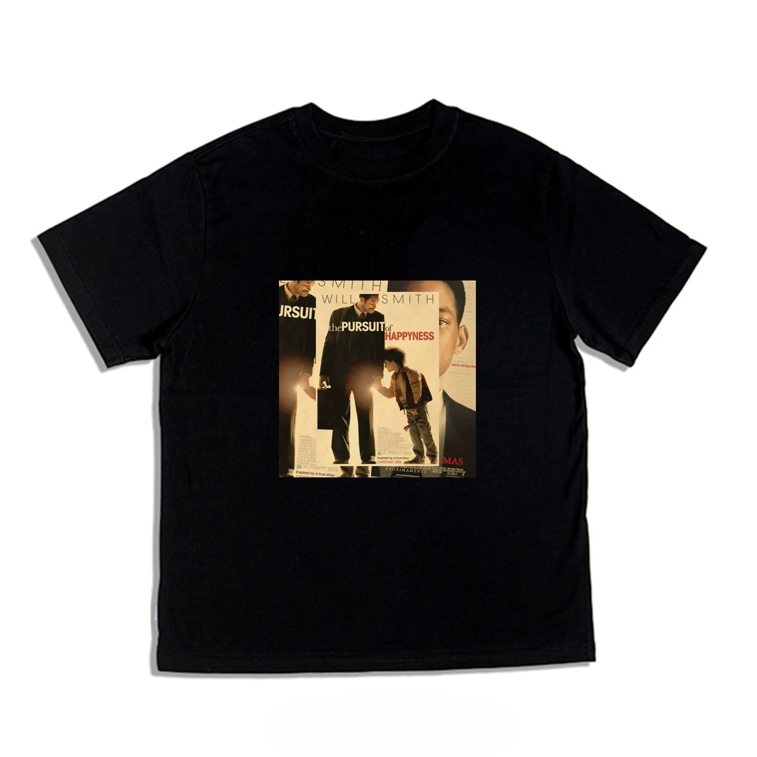 Classic The Pursuit of Happyness Movie Will Smith Graphic T-Shirt Cotton Men Women Streetwear Tee