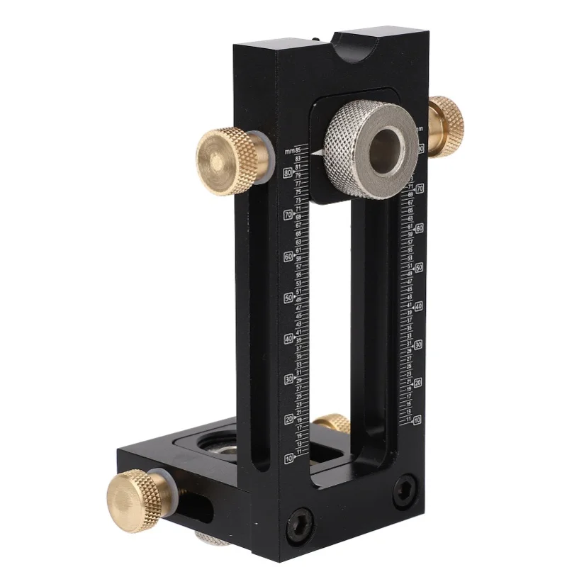 Woodworking Drilling Puncher Locator Adjustable Dowel Guide Kit 5 Hole 6 8 10 12 15mm Pin Fixture Hole Drill Bit Set