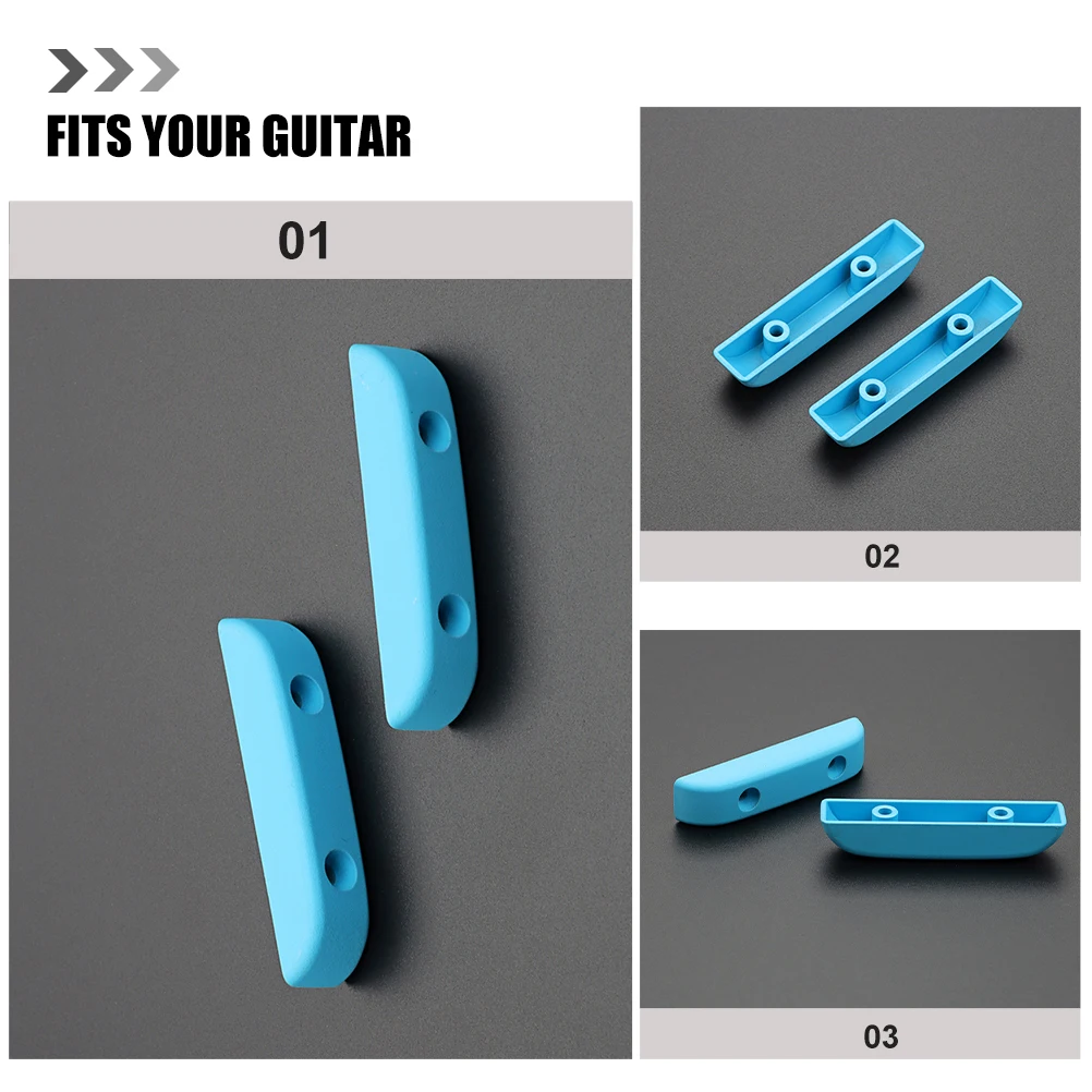 

Bass Thumb Button Guitar Musical Instrument Accessories Sky-blue Plastic Thumbrest