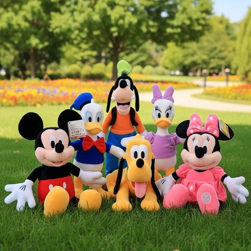 

High Quality Mickey Minnie Donald Duck Pluto Goofy Plush Toys Children Stuffed Plush Toy Cute Doll Birthday Girlfriend Girl Gift