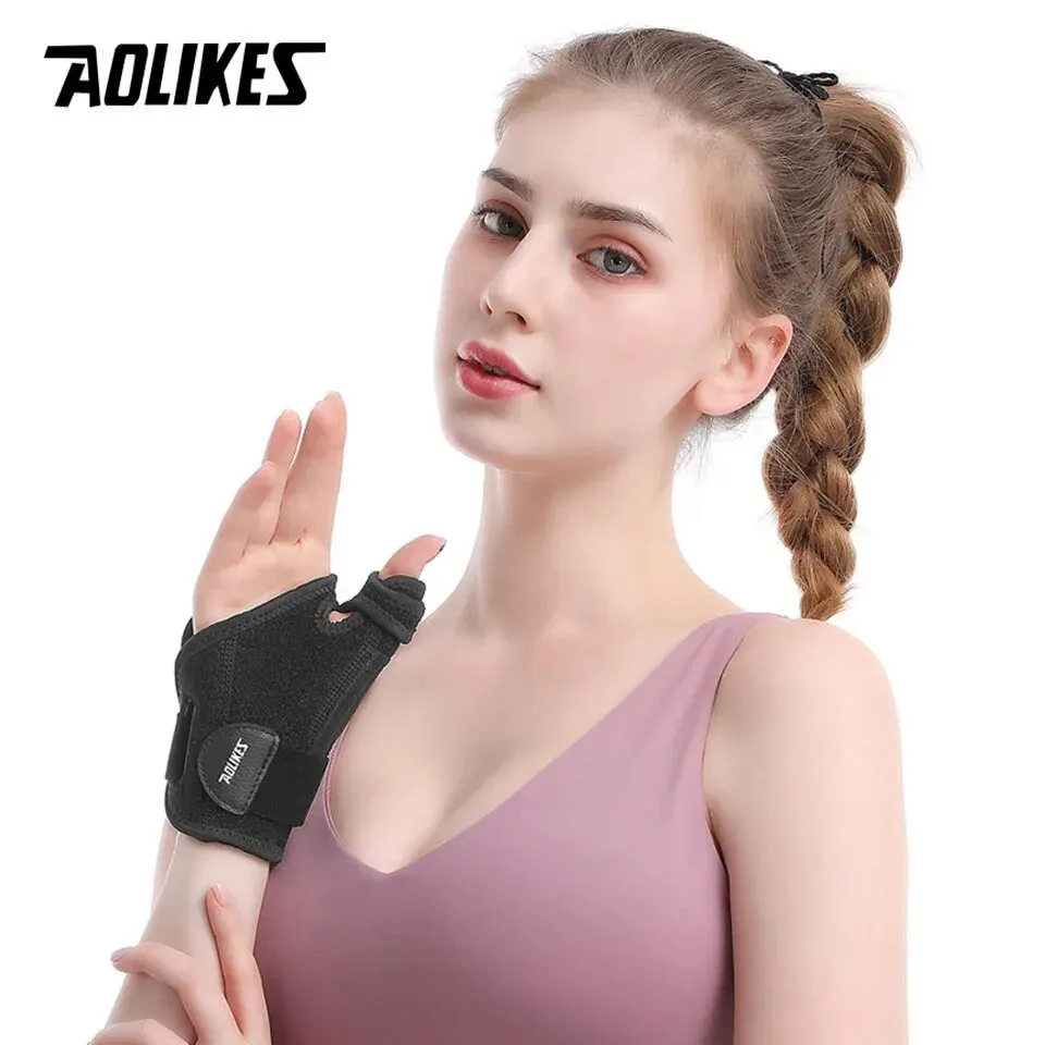 AOLIKES 1PCS Wrist Brace Thumb Brace with Thumb Splins Support for Men and Women, Wrist Stabilizer for Sprains Tendonitis