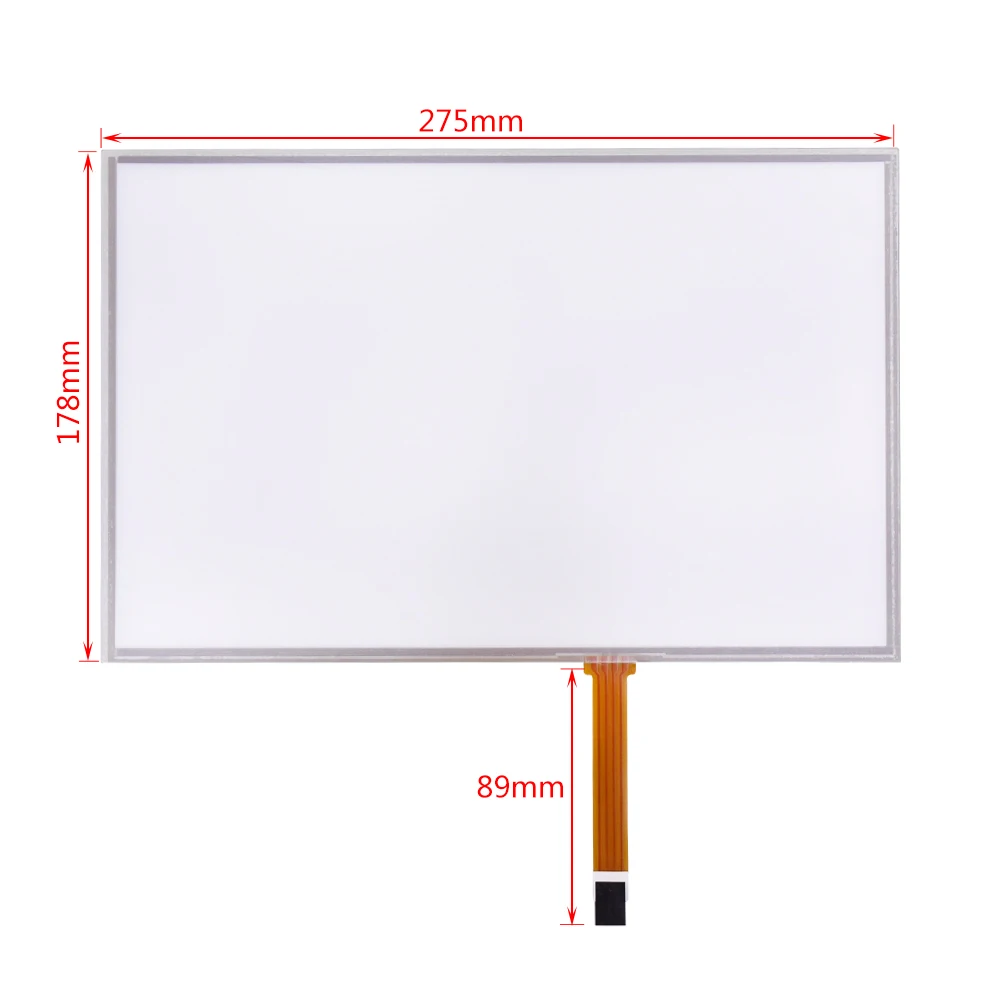 

12.1 Inch Resistive Touch Screen Glass Sensor Panel 275*178mm 4-wire