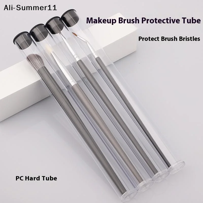 【A6L】Clear Storage Tube Rotating Pen Holders Makeup Brushes 