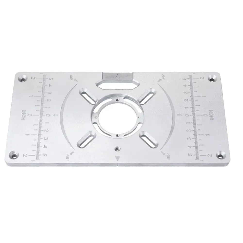 Aluminium Router Table Insert Plate Table For Woodworking Benches Router Plate Wood Tools Milling Trimming Machine