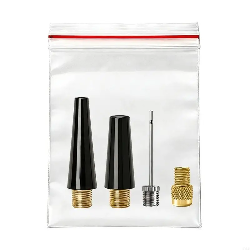 Universal 8V1 Threaded Air Pump Adapter For AV Tires With Metal Construction