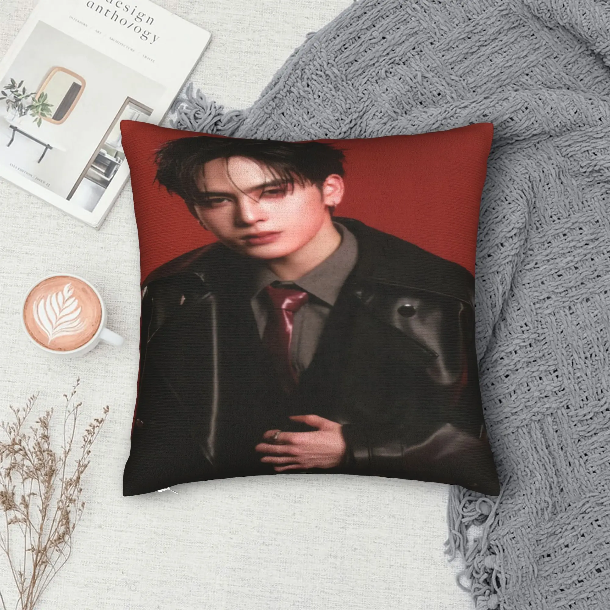 JASP.ER Group Pillow Cover  Comfy Cushion Cover Funny Pillow Case For Office Car Home Decor