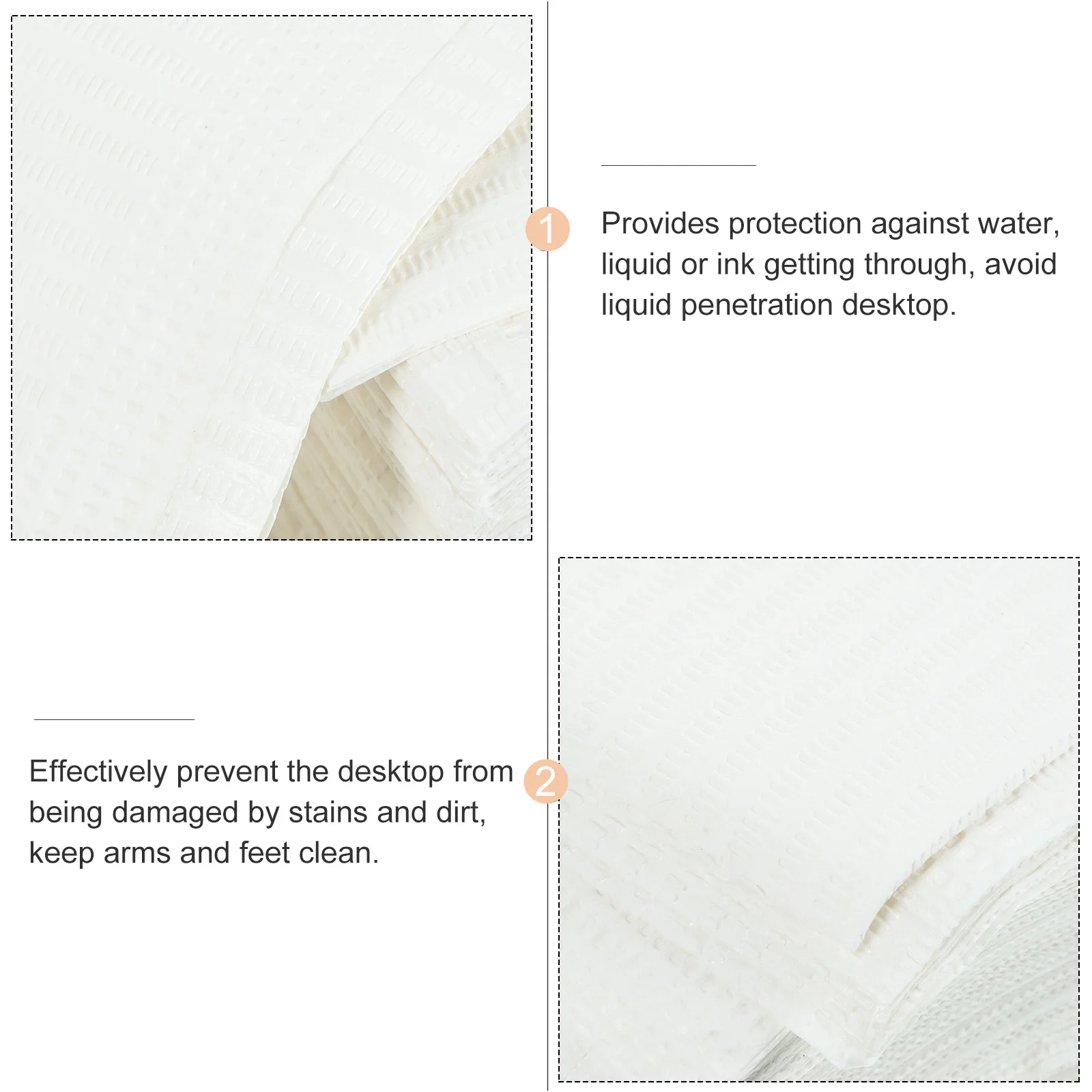 

125Pcs Manicure Paper Tablecloths Disposable Nail Art Mat Nail Care Desk Protector Salon Manicure Pad Salon Supply