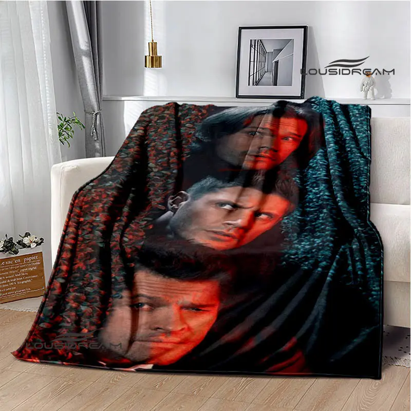 Supernatural Join the Hunt Cartoon Blankets Kids Warm Pretty Blankets Flannel Soft Cozy Blankets Sofa Beds For Birthday Gifts