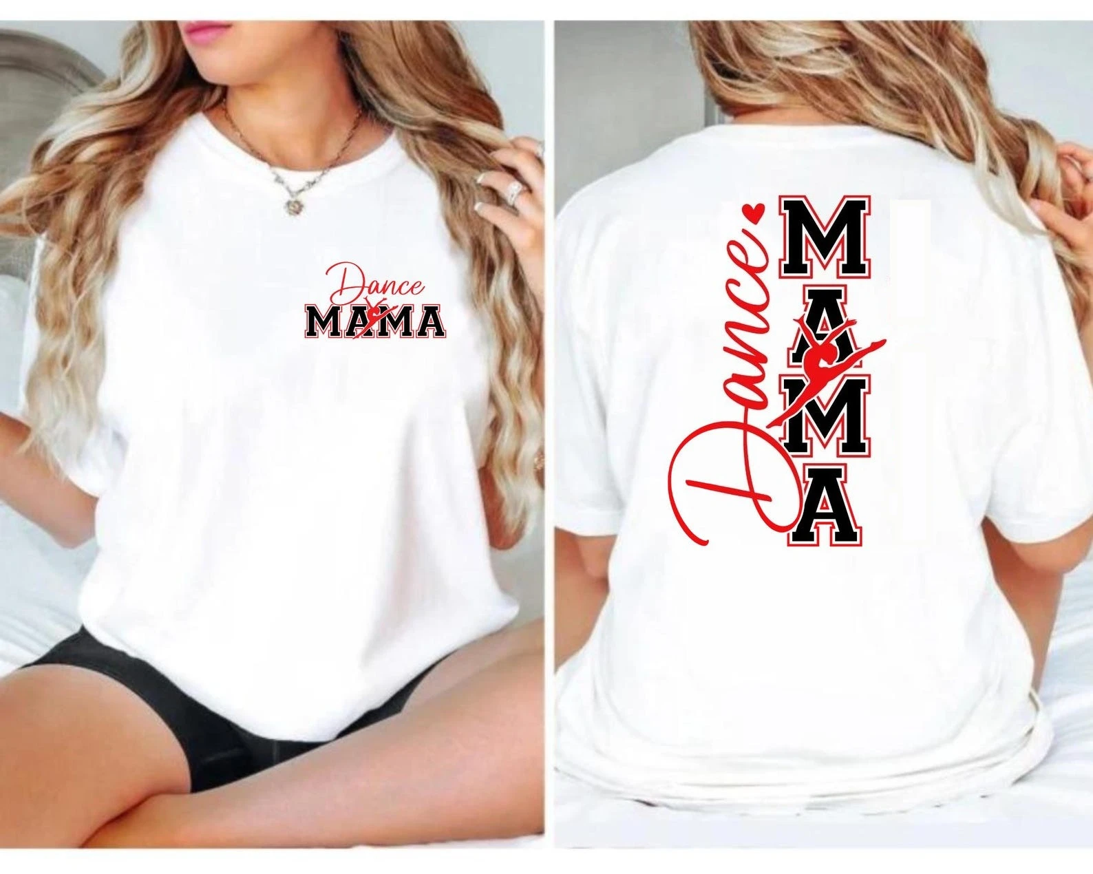 Dance Mama Shirt Short Sleeve Women's Fun Mother Day Gifts Streetwear Fashion Dance Lover Mama Life T-shirts