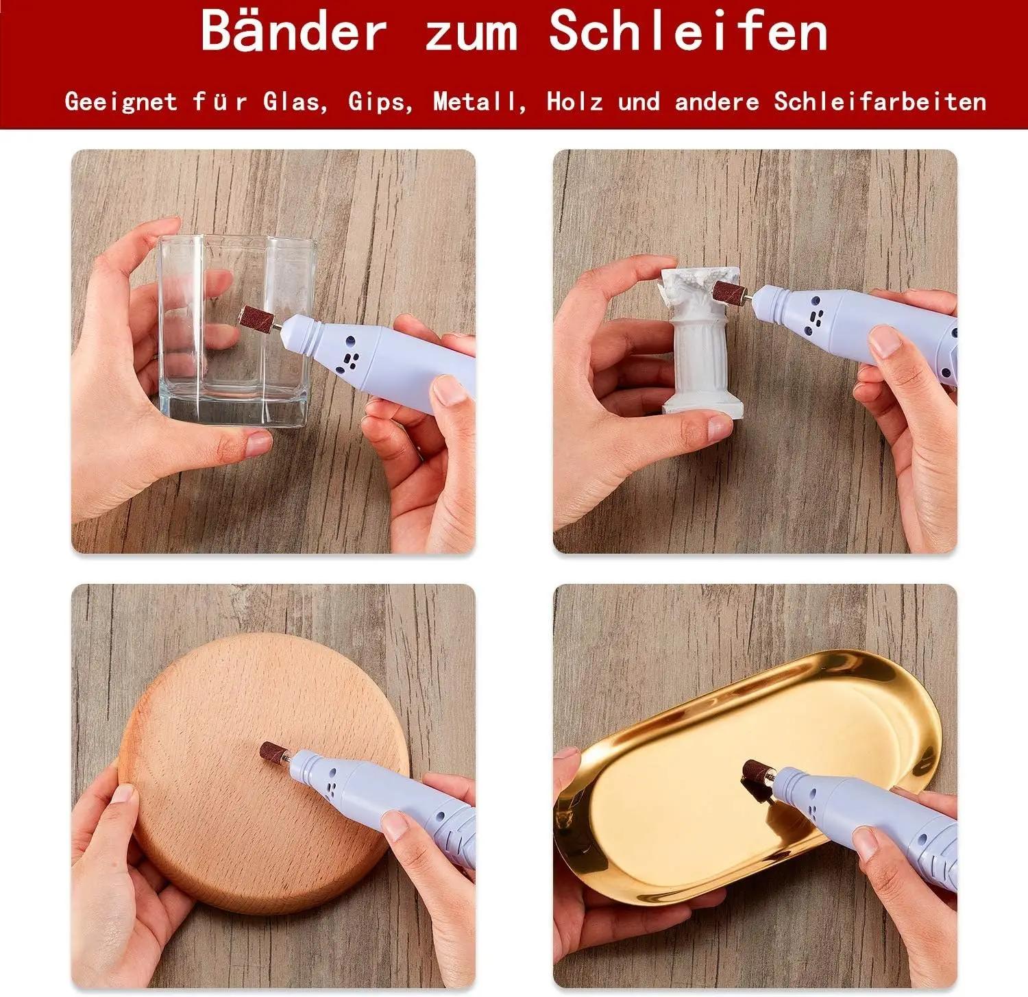 9*13MM Sanding Cap Bands 50/100Pcs for Electric Manicure Machine 80/120/180/240 Grit Professional Manicure Nail Polish Removal