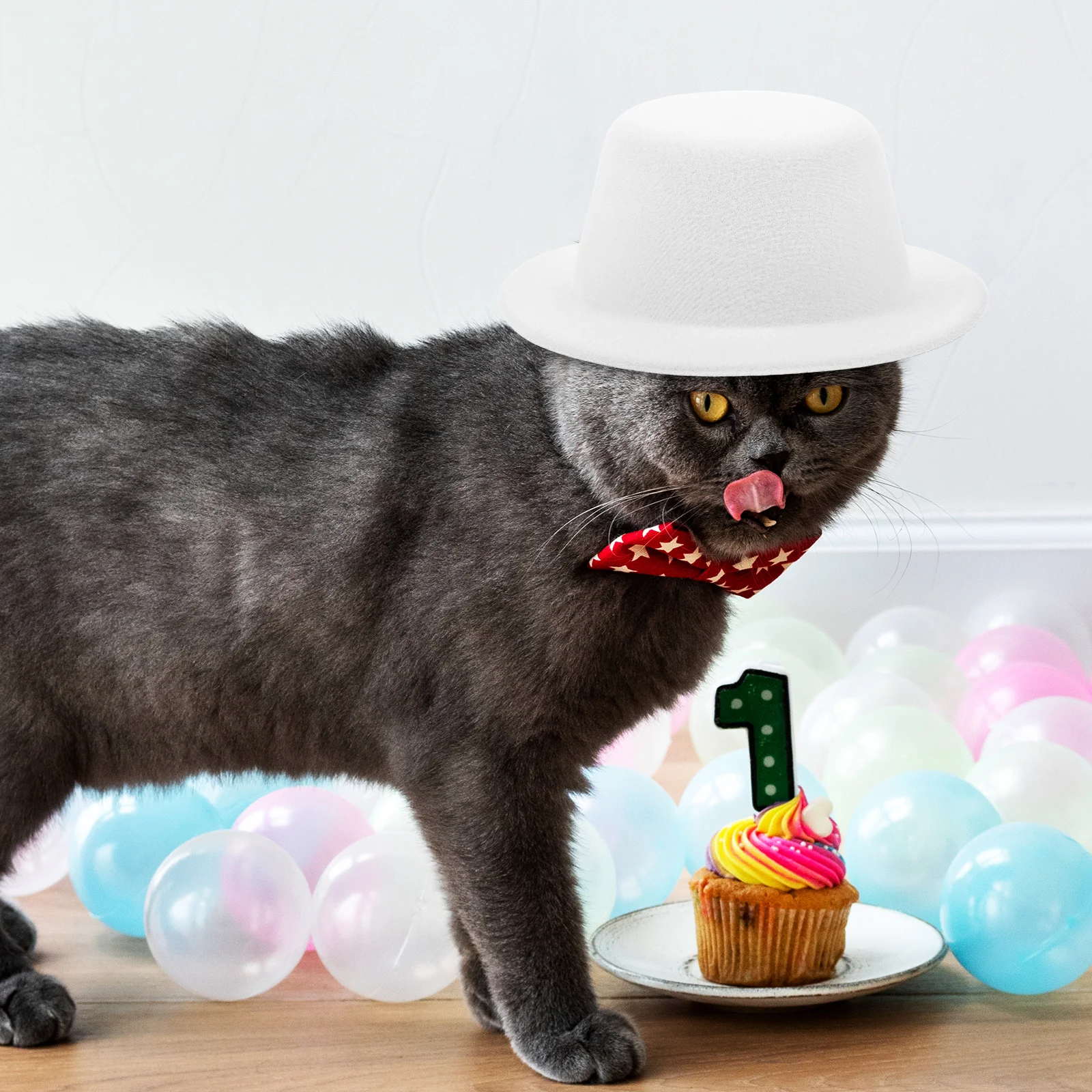 6 pçs feltro mini cartola para boneco de neve e urso multi-função chapéus em miniatura resistente ao desgaste minúsculos chapéus diy artesanato boneco de neve cartola