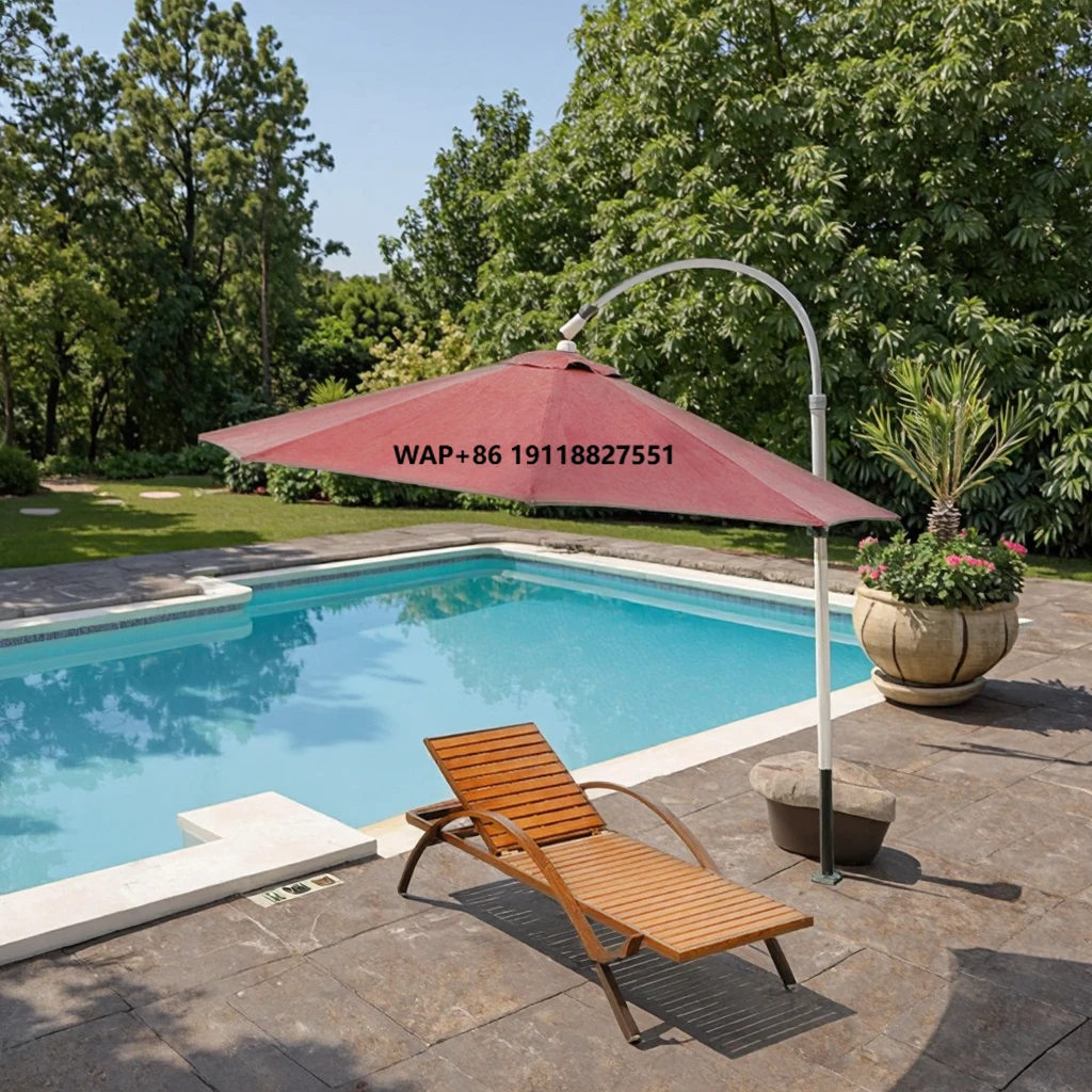 

Modern Custom Foldable Outdoor Sunshade Lying Bed and Chair Combination Villa Wood Furniture