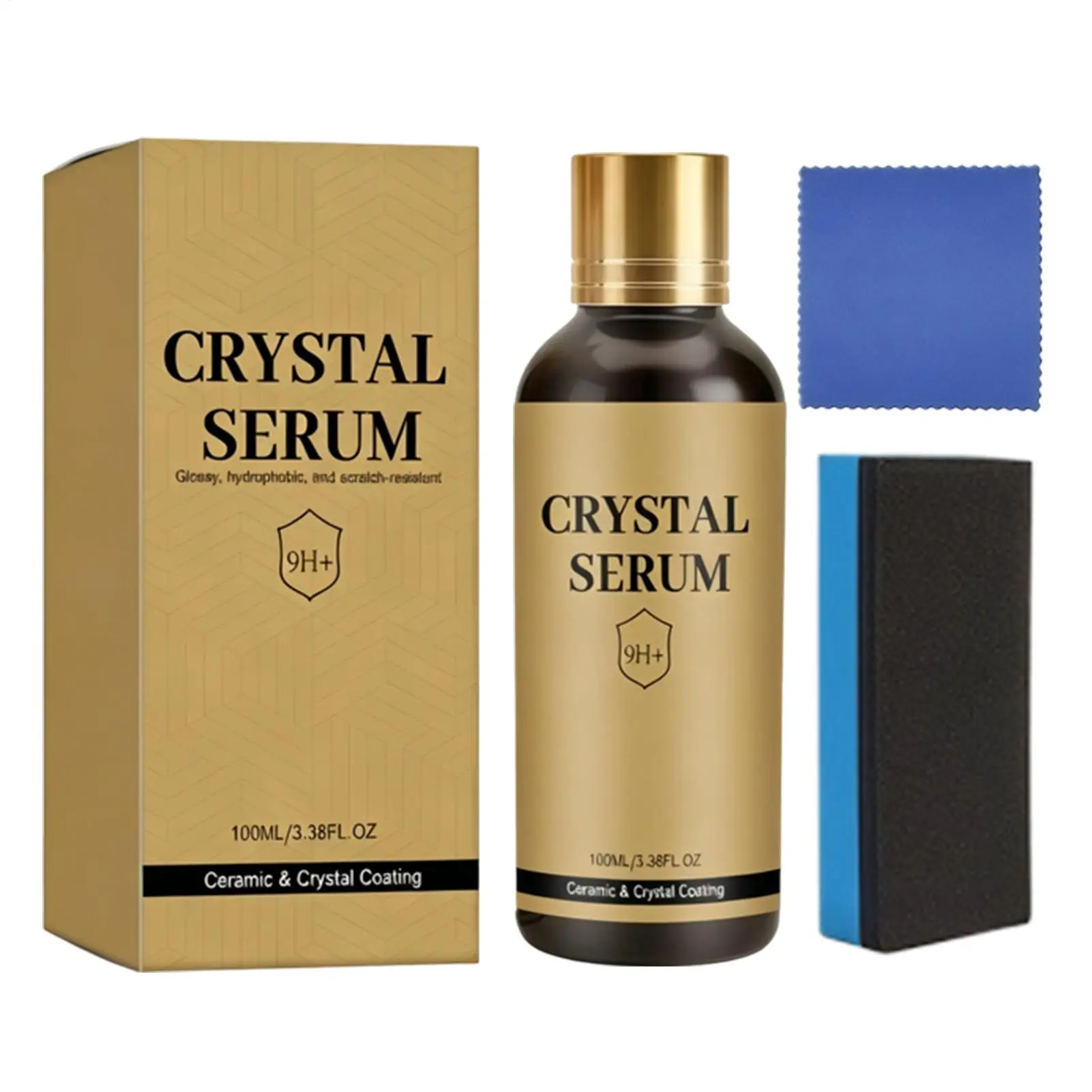 Revestimiento Cerámico para Autos 100ml, Protección 9H, Pintura Hidrofóbica, Kit de Revestimiento Cerámico para Autos, Camionetas, SUV, Alto Brillo