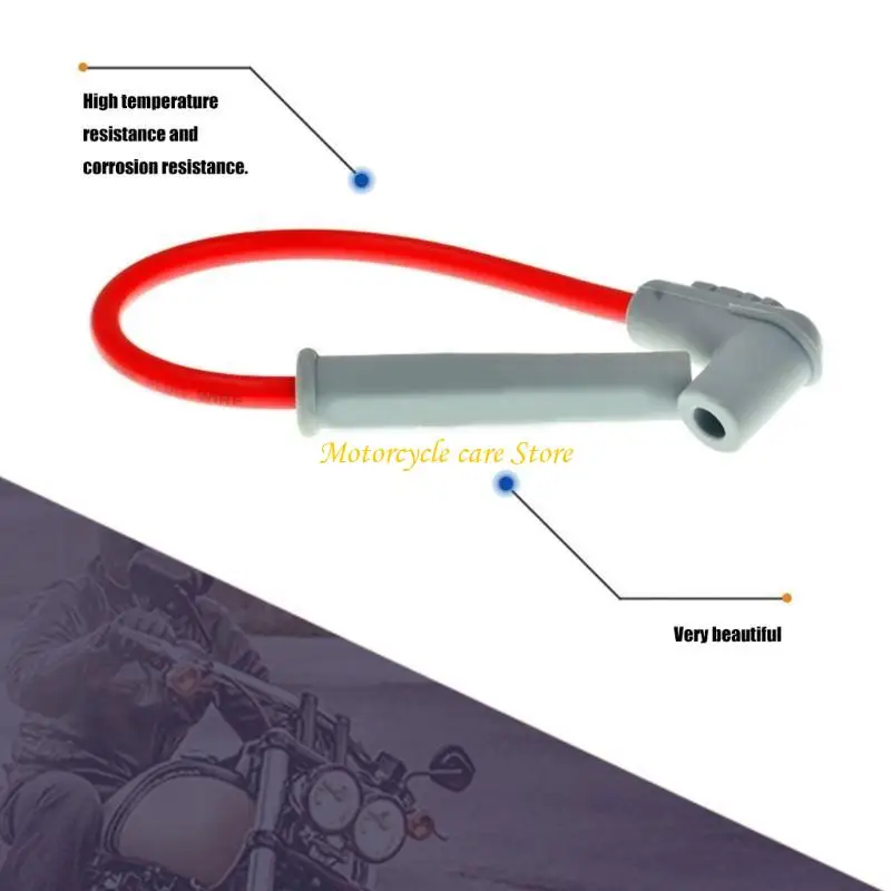 U75F High performances Motorcycle Ignition Wire Silicone Heat Resistant Ignition Cabl