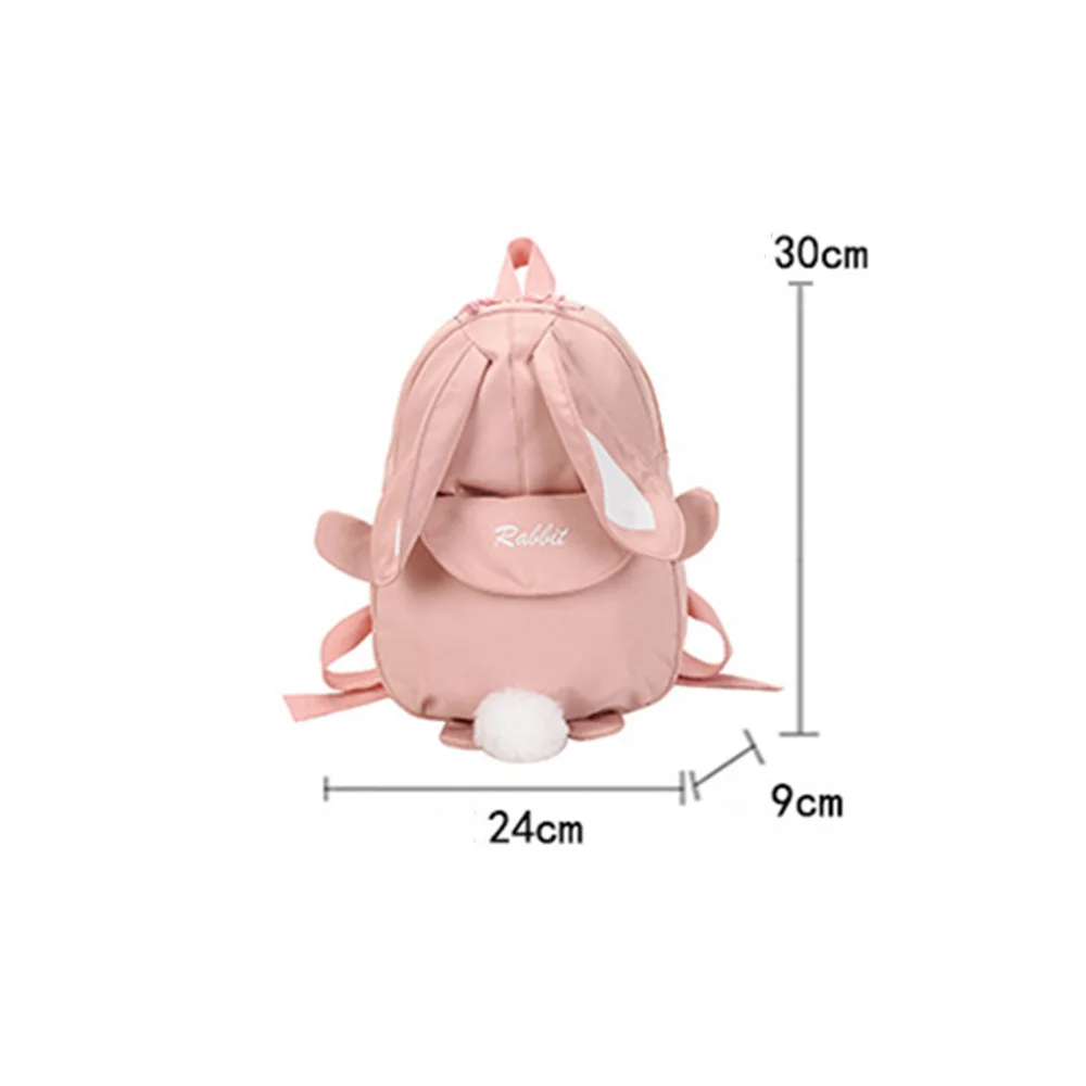 Kawaii Rabbit Ears Backpack Bunny Portable Kids Travel Bag Boys Girls Schoolbag Stationery Storage Organizer School Supplies New