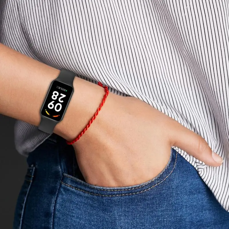 Correa de silicona para reloj Redmi Band 2, pulsera cómoda de 1 a 10 piezas, de fácil instalación, de 5,5 a 8,7 pulgadas