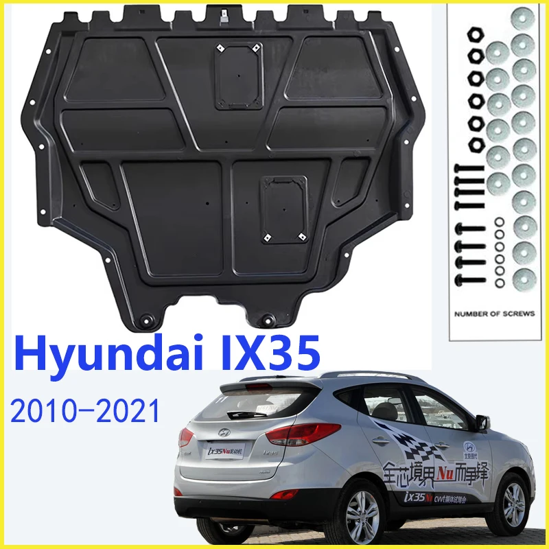 

Черный щит от брызг под двигатель для Hyundai IX35 2010-2021