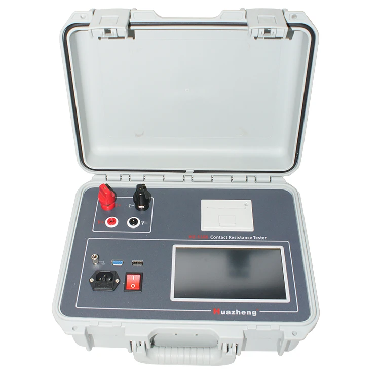 HuaZheng Digital Contact Resistance Meter Price Portable 100A Circuit Breaker loop Resistance Tester