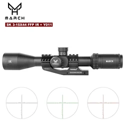 MARCH SK 3-15x44 Luneta FFP Tactical Caza Riflescope PCP Rifle Scope Hunting  Airgun Airsoft Optical Sight