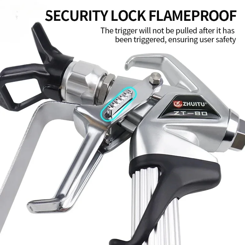 Tpaitlss ZT-80 لـ Wa9ner T1tan 538006 مسدس رش الطلاء بدون هواء ZT-80 Gun 0538006