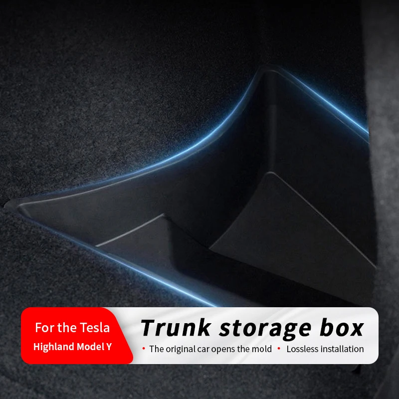 

Suitable for Tesla refreshed 2025 modelY trunk storage bucket, storage box, trunk storage box, modified accessories