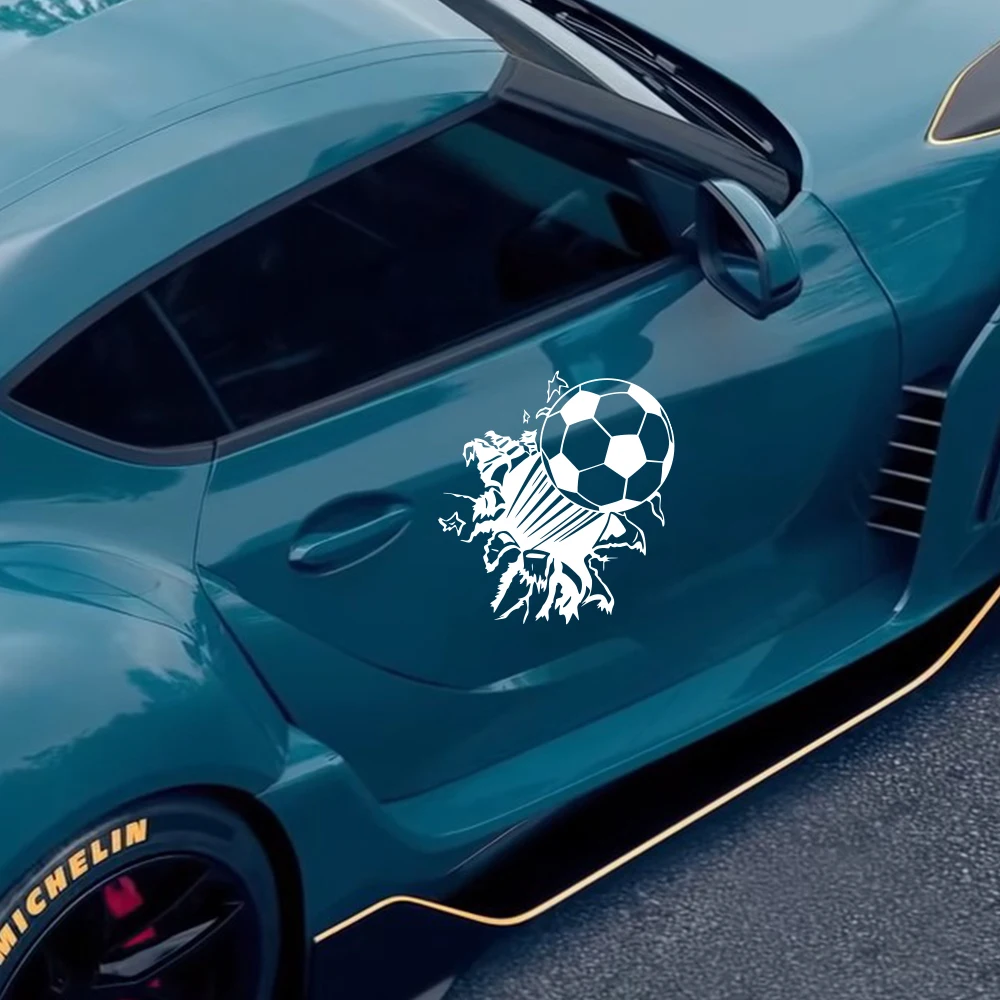 3D Football Car Stickers Waterproof Vinyl Creative Decals Auto Decoration Styling Universal Accessories For Car Body Side Window